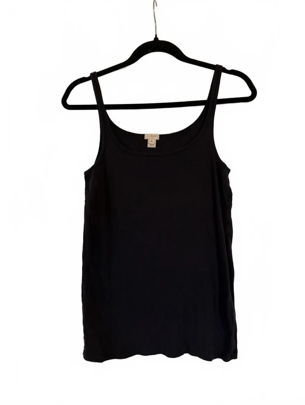 J.Crew Black Cotton Tank Top XL